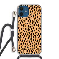 Panter: iPhone 12 Transparant Hoesje met koord