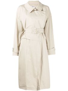 pushBUTTON trench à taille ceinturée - Marron