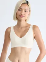 Zero Feel Bralette padded 2.0 - naadloze Bh - Comfortabele Bh top zonder beugel of sluiting - Schijnt niet door - M - Creme - M - M - M