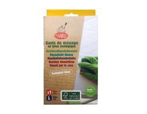 La Droguerie Ecologique Huishoudhandschoenen - natuurlatex fsc - xl