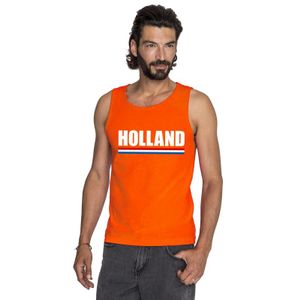 Oranje Holland supporter tanktop heren