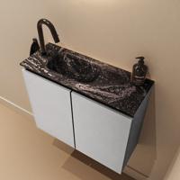 Toiletmeubel Mondiaz Ture Dlux | 60 cm | Meubelkleur Plata | Eden wastafel Lava Links | 1 kraangat
