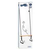 Small Foot - houten trapezeschommel met gymnastiekringen black line