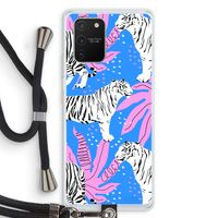 Tijger: Samsung Galaxy S10 Lite Transparant Hoesje met koord