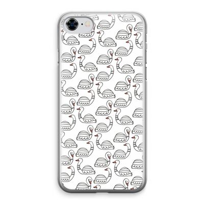 Zwanen: iPhone 8 Transparant Hoesje