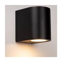 Wandlamp Erynn - Zwart - 10cm Hoog - Waterbestendig - Buitenlamp