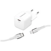 Intenso W30C GaN + C315L USB-oplader Binnen Uitgangsstroom (max.) 3 A Aantal uitgangen: 1 x USB-C, Lightning GaN, USB Power Delivery (USB-PD) - thumbnail