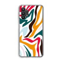Colored Zebra: Samsung Galaxy A32 5G Transparant Hoesje