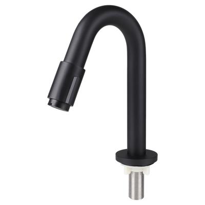 Differnz koudwaterkraan gebogen - 19 cm - mat zwart