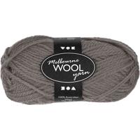 Creativ Company Melbourne wolgaren, l: 92 m, grijs, 50 gr/ 1 bol Creativ Company Melbourne wolgaren, l: 92 m, grijs, 50 gr/ 1 bol