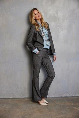 Helena Hart Blazer Ziggy Lano Tweed 7645twe Blazers Ice