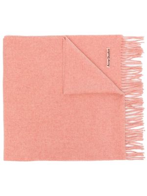 Acne Studios écharpe en laine à franges - Rose