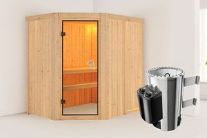 Karibu | Saja Sauna | Energiesparende Deur | Kachel 3,6 kW Geïntegreerde Bediening