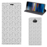 Sony Xperia 10 Plus Hoesje met Magneet Stripes Dots