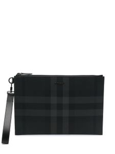 Burberry pochette à carreaux - Gris