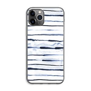 Ink Stripes: iPhone 11 Pro Max Transparant Hoesje