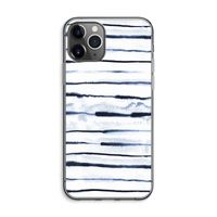 Ink Stripes: iPhone 11 Pro Max Transparant Hoesje