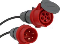 Brennenstuhl 4007123005796 power uitbreiding 10 m 1 AC-uitgang(en) Buiten Zwart, Rood - thumbnail