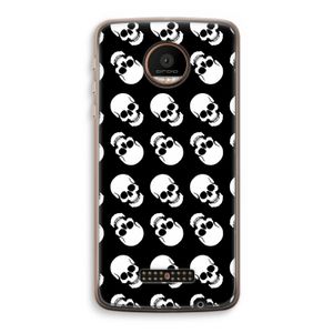 Musketon Skulls: Motorola Moto Z Force Transparant Hoesje