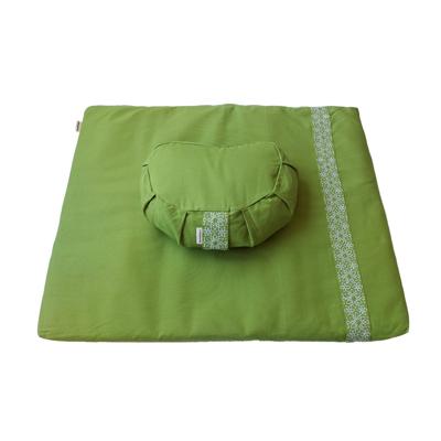 Meditatieset met kussen halve maan - Groen Meditatieset met kussen halve maan - Groen
