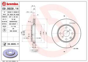 Brembo Remschijven 09.9928.14