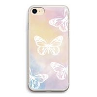 White butterfly: iPhone 7 Transparant Hoesje