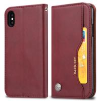 Knead huidtextuur horizontaal Flip lederen case voor Huawei Y5 (2019)/Honor 8S met foto frame & houder & kaartsleuven & portemonnee (wijn rood)