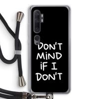 Don't Mind: Xiaomi Mi Note 10 Pro Transparant Hoesje met koord