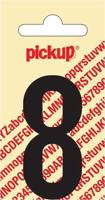 Plakcijfer Nobel Sticker zwarte cijfer 8 Pickup - Pickup