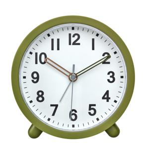 TFA wekker - alarmklok - olijf groen -11 cm - rond - kunststof