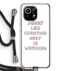 Christian Grey: Xiaomi Mi 11 Transparant Hoesje met koord