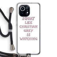 Christian Grey: Xiaomi Mi 11 Transparant Hoesje met koord