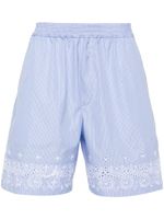 DSQUARED2 short Sunset à rayures - Bleu