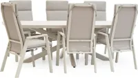 Trestino diningset valence frazer latte