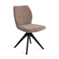 Jesper Home Eetkamerstoel 'Ikata' Revolve Oak Black, kleur Mocha Mist