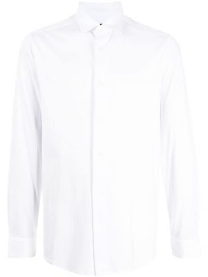 Emporio Armani chemise en jersey à manches longues - Blanc