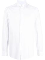 Emporio Armani chemise en jersey à manches longues - Blanc