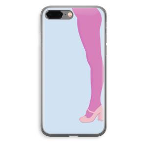 Pink panty: iPhone 8 Plus Transparant Hoesje