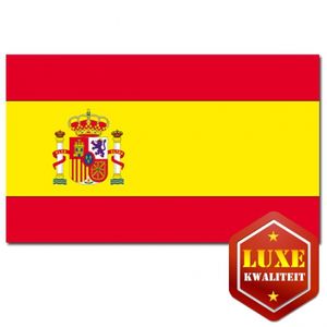 Luxe vlag Spanje met wapen