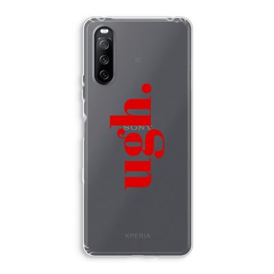 Ugh: Sony Xperia 10 III Transparant Hoesje