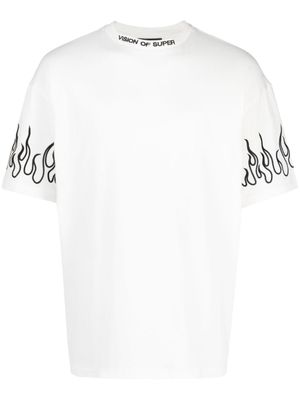 Vision Of Super t-shirt en coton à logo brodé - Blanc