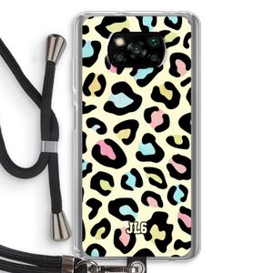 Leopard pattern: Xiaomi Poco X3 NFC Transparant Hoesje met koord