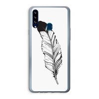 Pluim: Samsung Galaxy A20s Transparant Hoesje