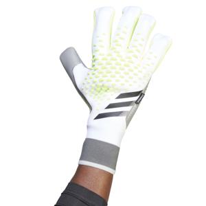 adidas Predator Pro Fingersave Keepershandschoenen Wit Grijs Felgeel Zwart