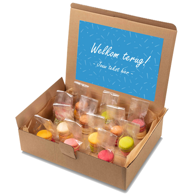 Macaron box "Welkom terug!"