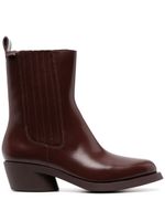 Camper bottines Bonnie en cuir 50 mm - Marron