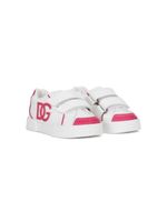 Dolce & Gabbana Kids logo-embossed leather sneakers - Blanc