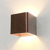 Artdelight Wandlamp Fulda 10x10 cm licht brons - thumbnail