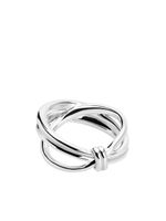 TANE México 1942 knot-detailing polished-finish ring - Argent