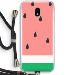 Watermeloen: Samsung Galaxy J3 (2017) Transparant Hoesje met koord